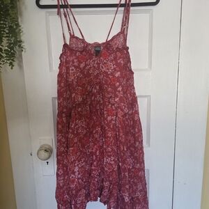 Wild Fable Red Floral Midi Dress